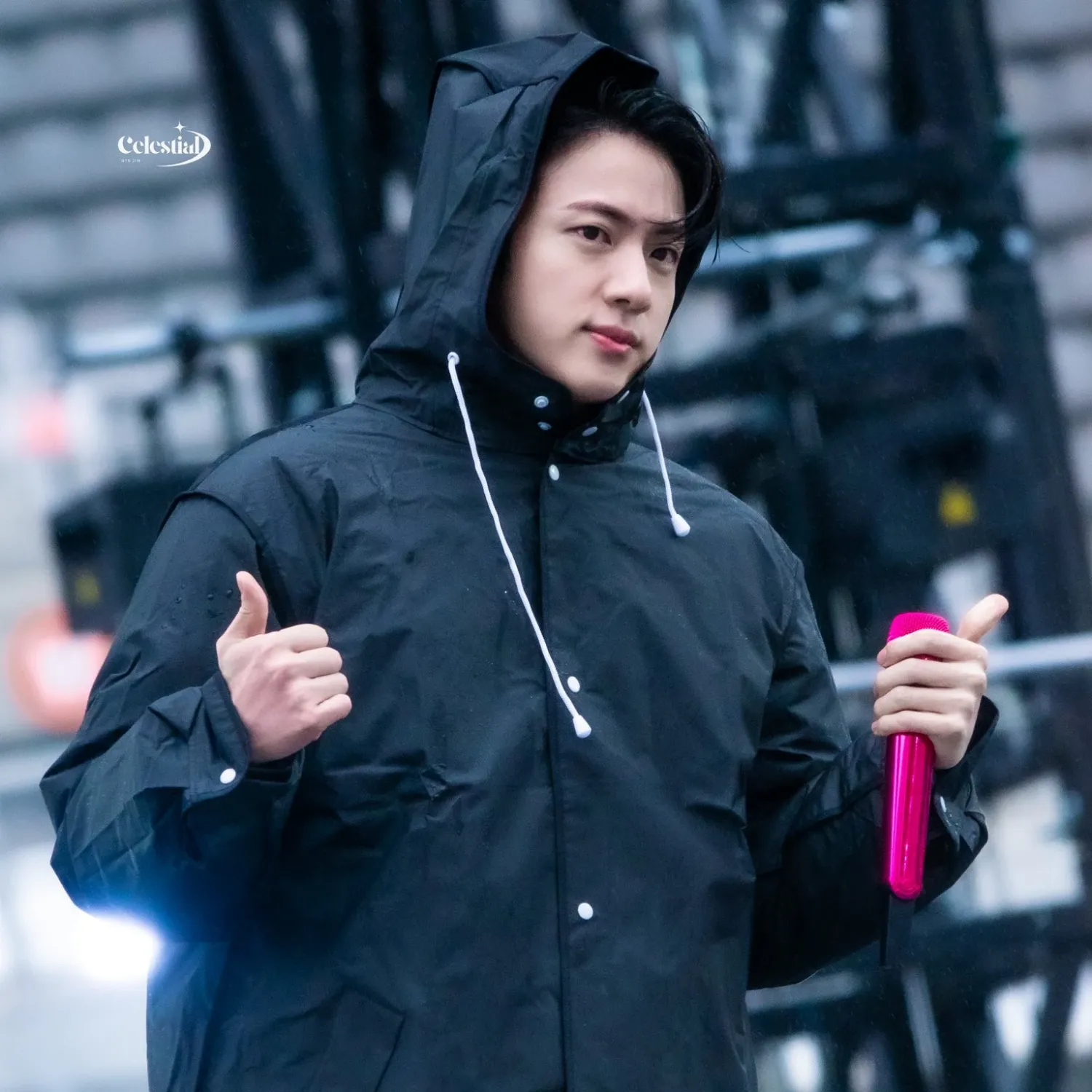 Momen yang diabadikan oleh penggemar Jin (BTS)