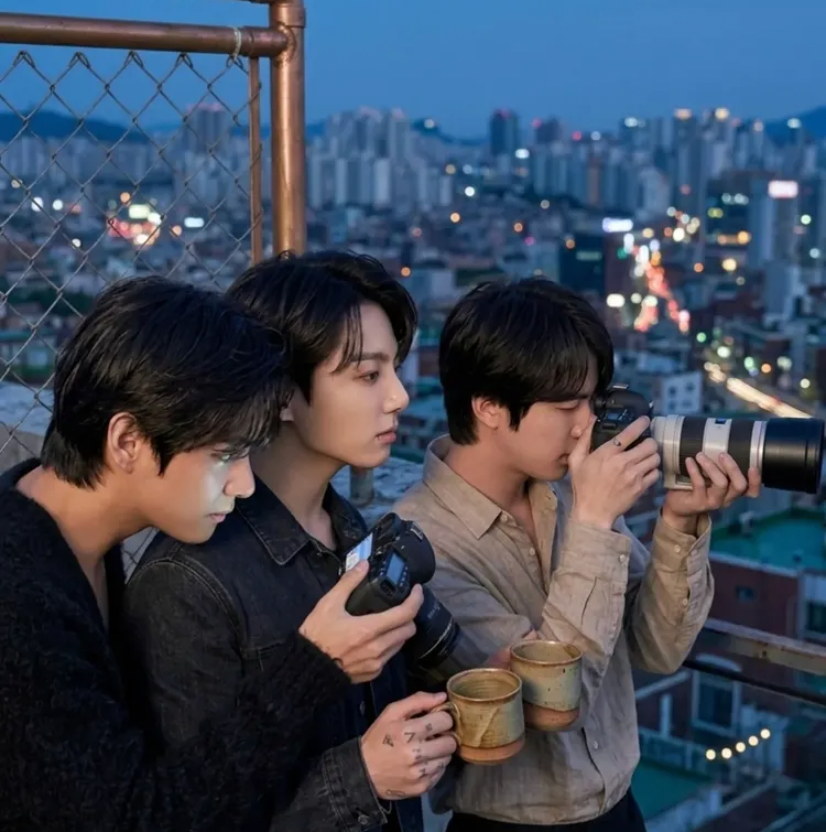 V (BTS)の舞台裏ショット