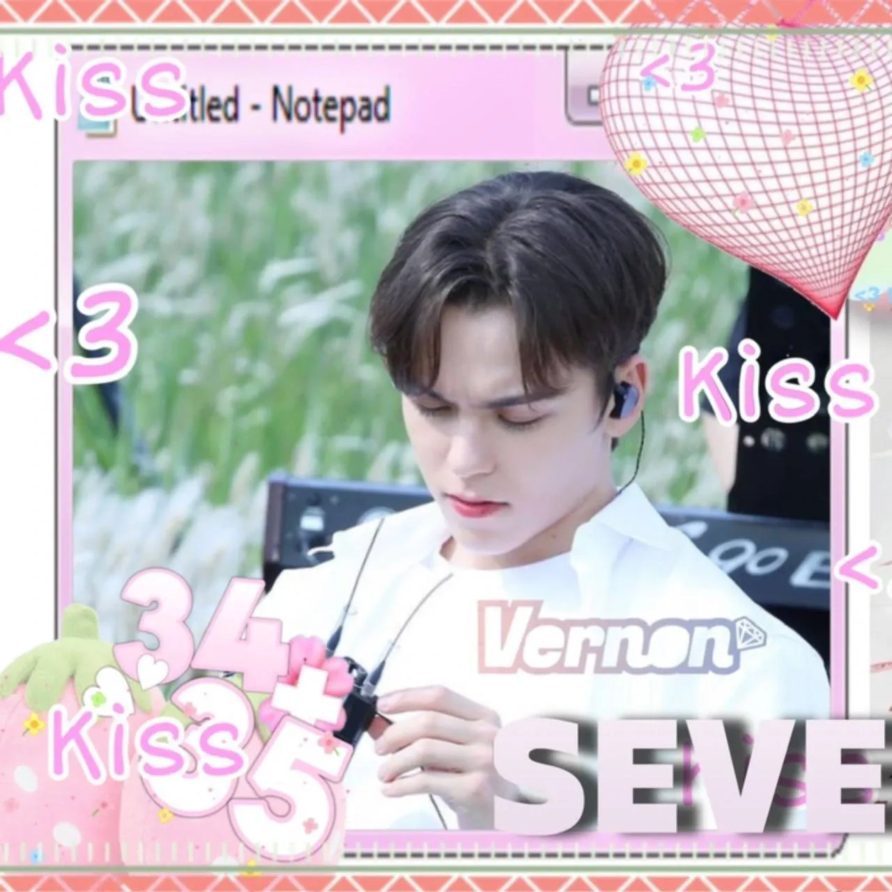 A moment captured by Vernon (SEVENTEEN)'s fan