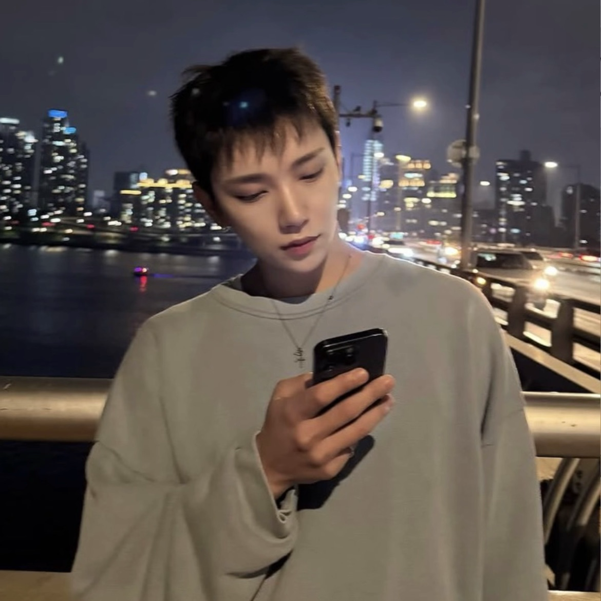 A moment captured by Joshua (SEVENTEEN)'s fan