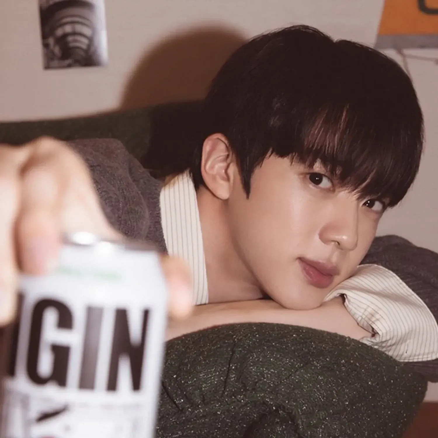 Recent activity shot of Jin (BTS)