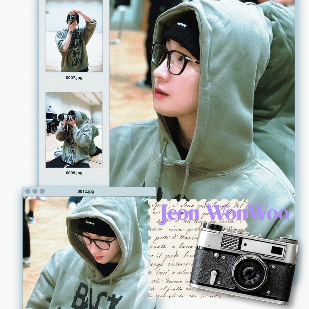 Recent activity shot of Wonwoo (SEVENTEEN)