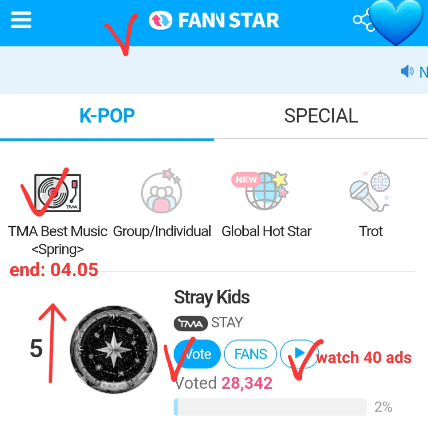 Recent activity shot of Stray Kids