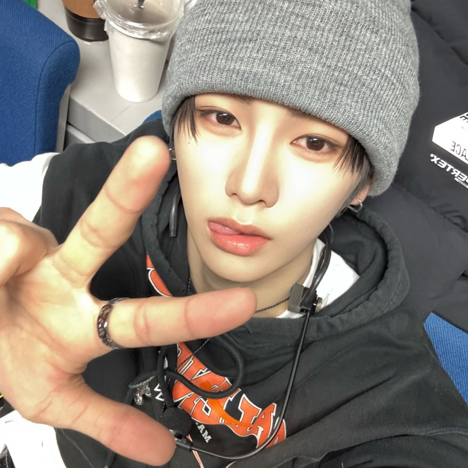 A moment captured by Zhou Anxin (ALPHA DRIVE ONE)'s fan