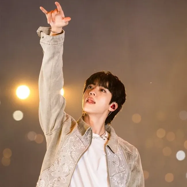 Momen yang diabadikan oleh penggemar Jin (BTS)