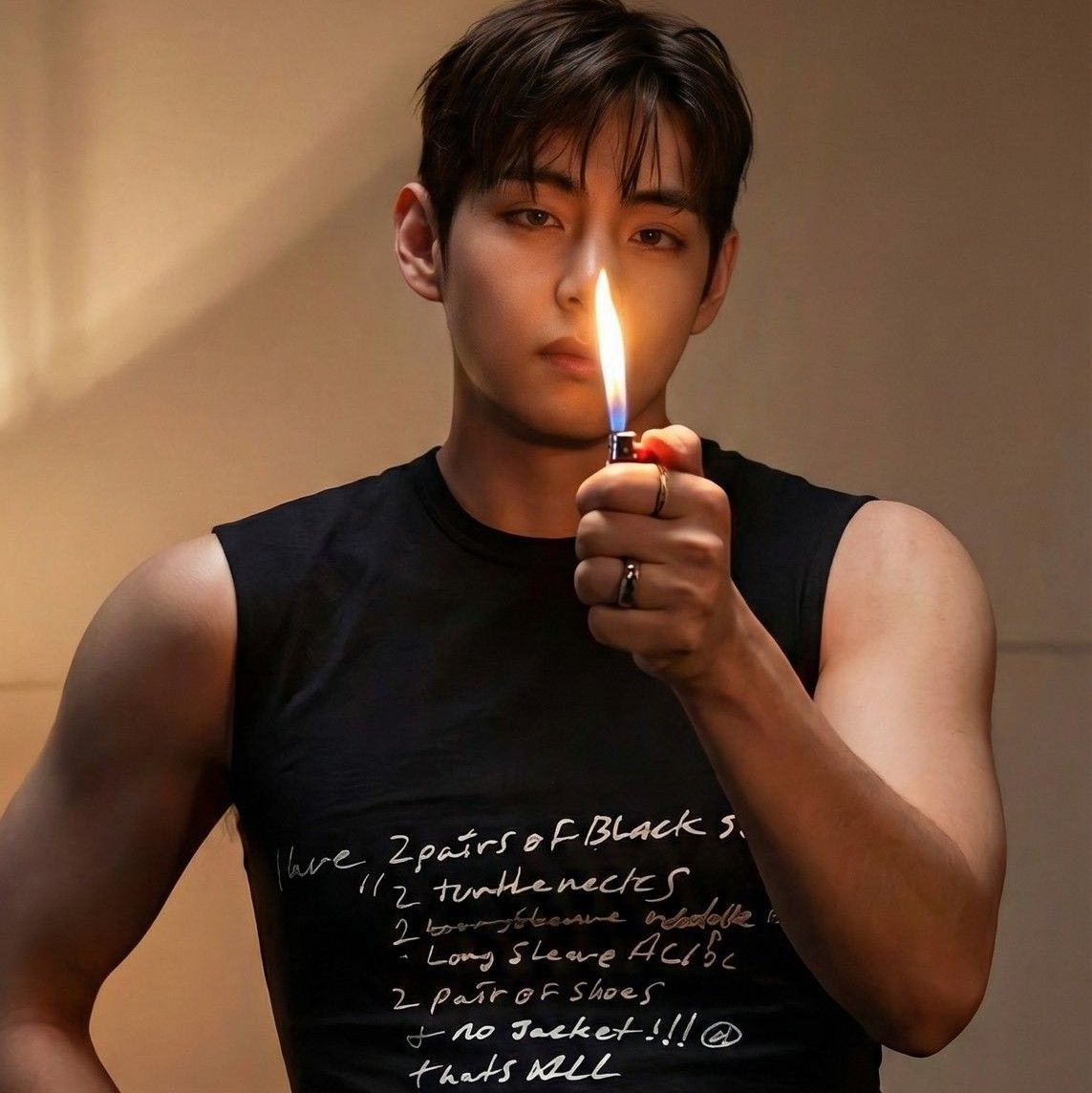 V (BTS)の舞台裏ショット