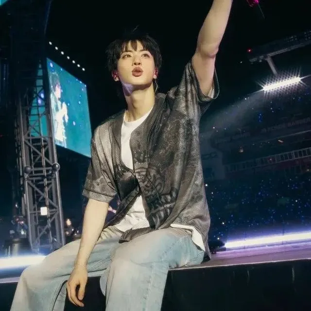 Recent activity shot of Jin (BTS)