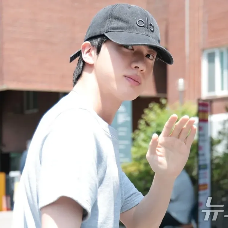 Recent activity shot of Jin (BTS)