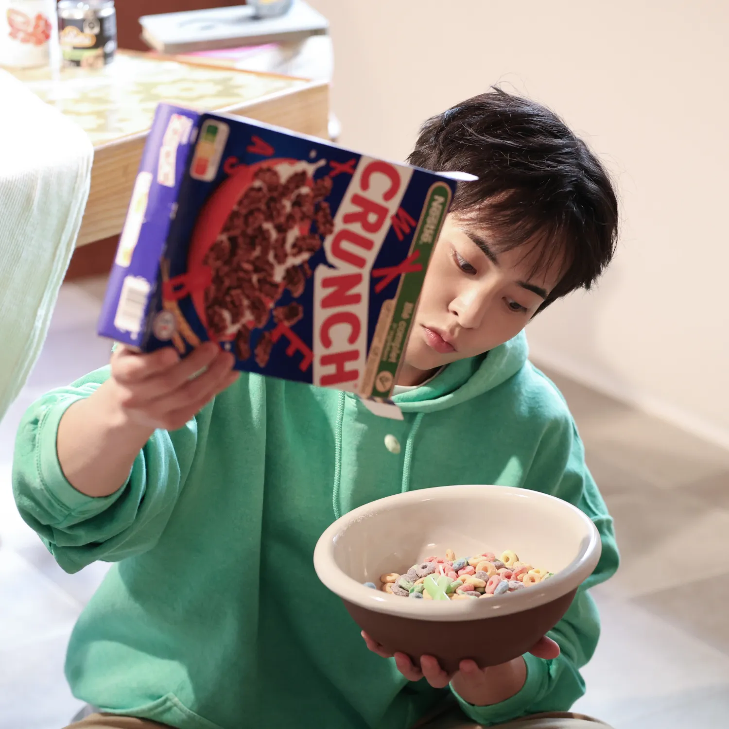 A moment captured by Xiumin (EXO)'s fan