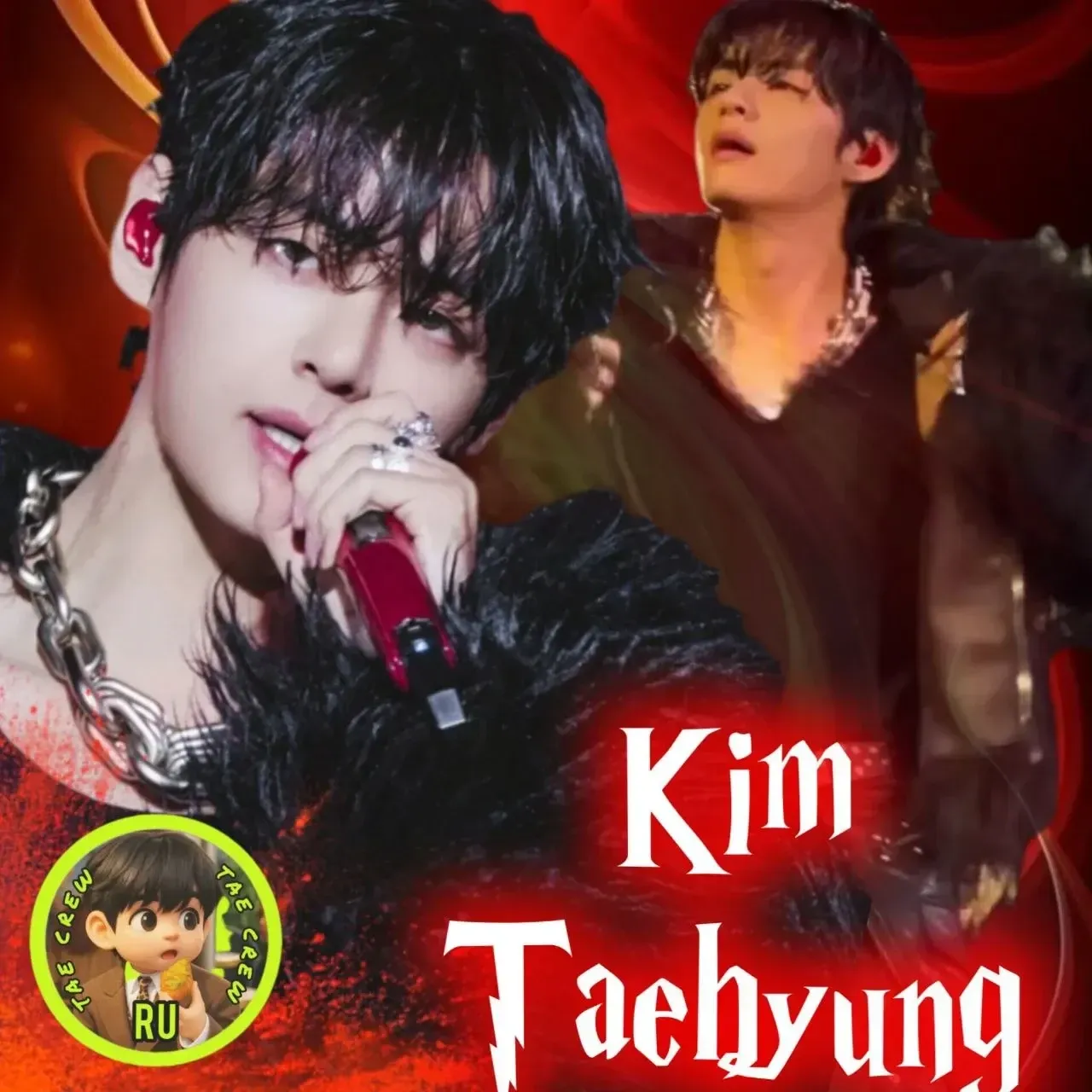 A moment captured by V (BTS)'s fan