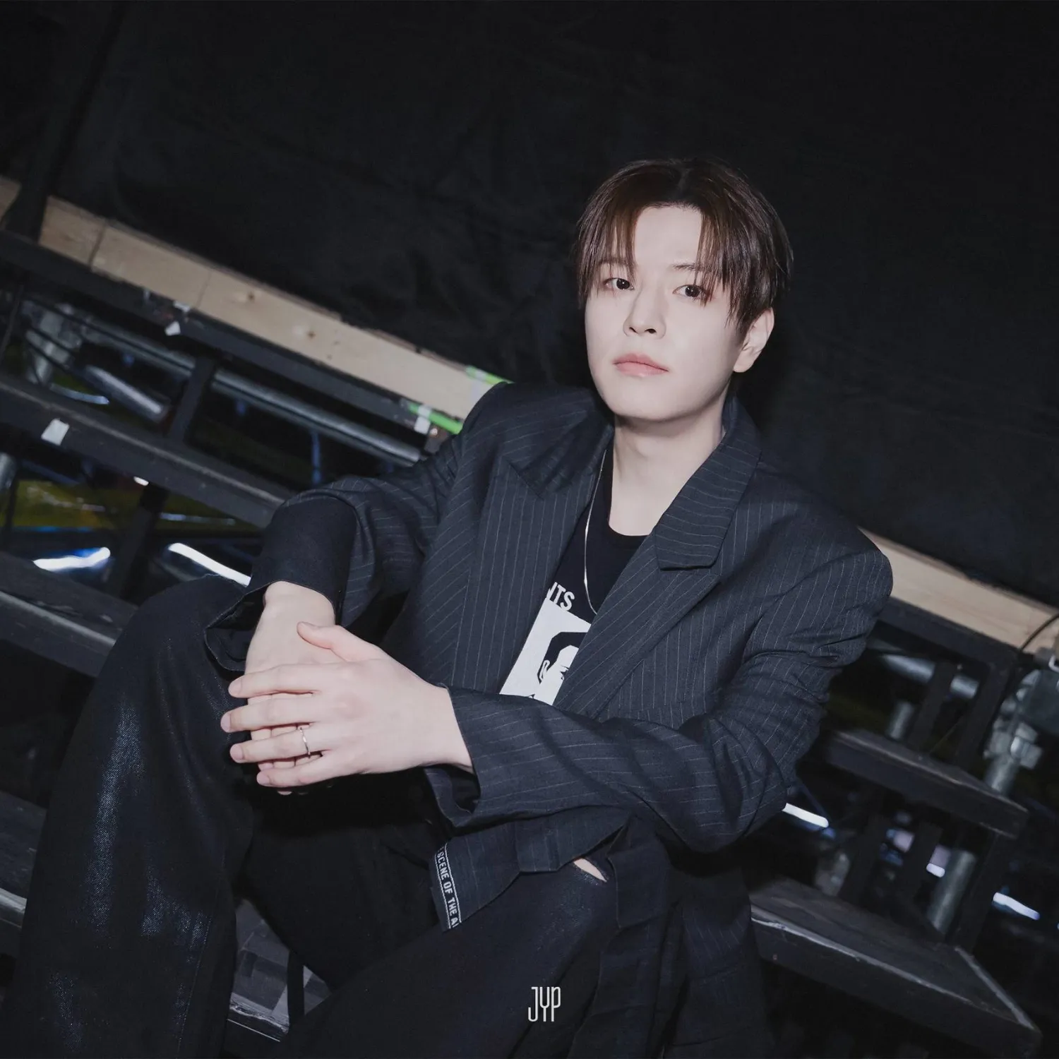 A moment captured by Stray Kids's fan