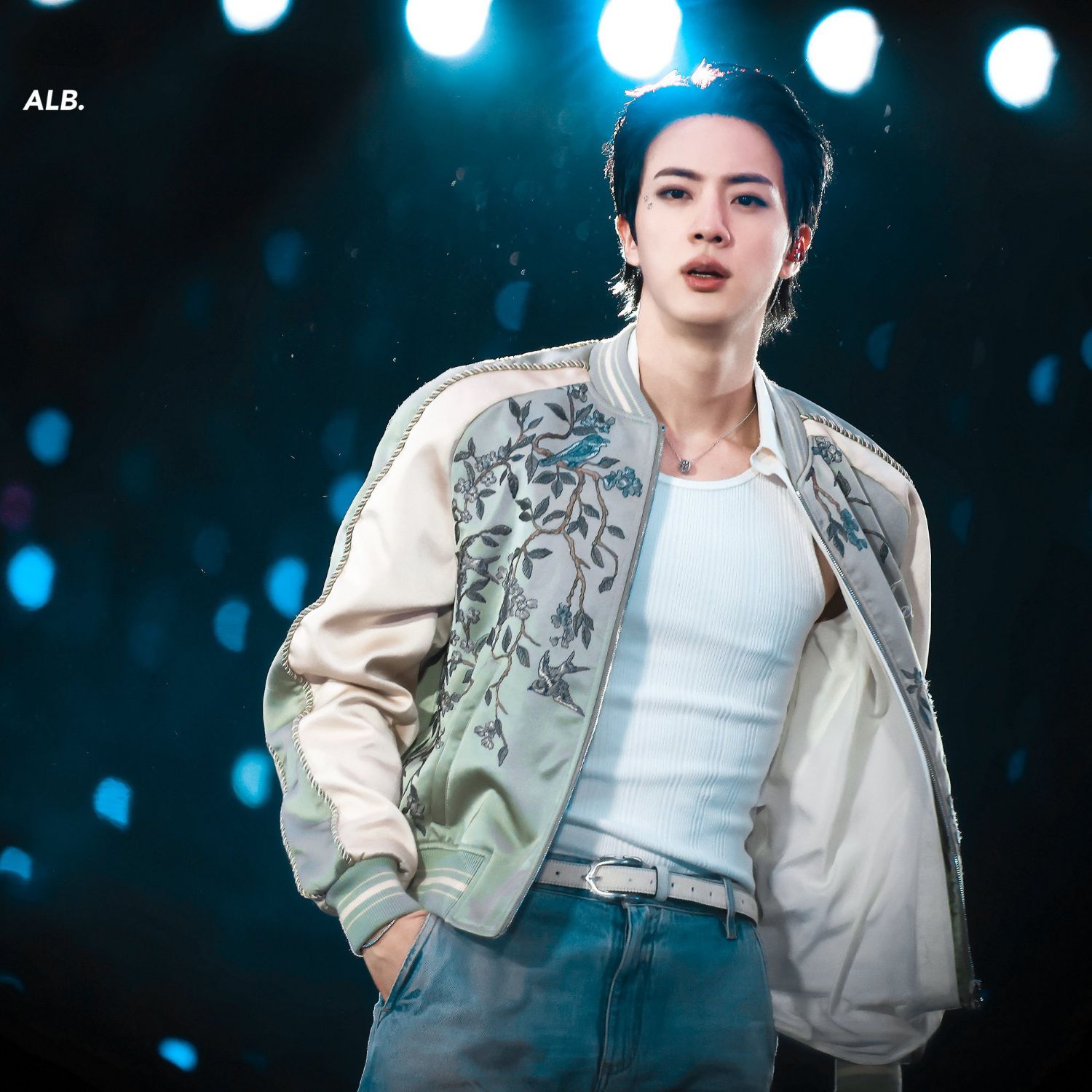 Recent activity shot of Jin (BTS)
