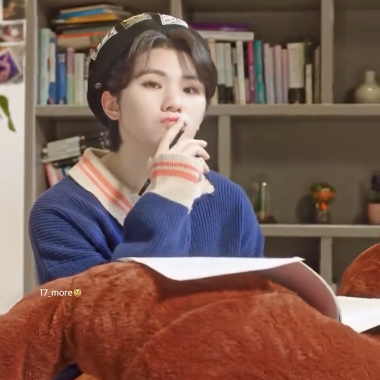 Recent activity shot of Woozi (SEVENTEEN)