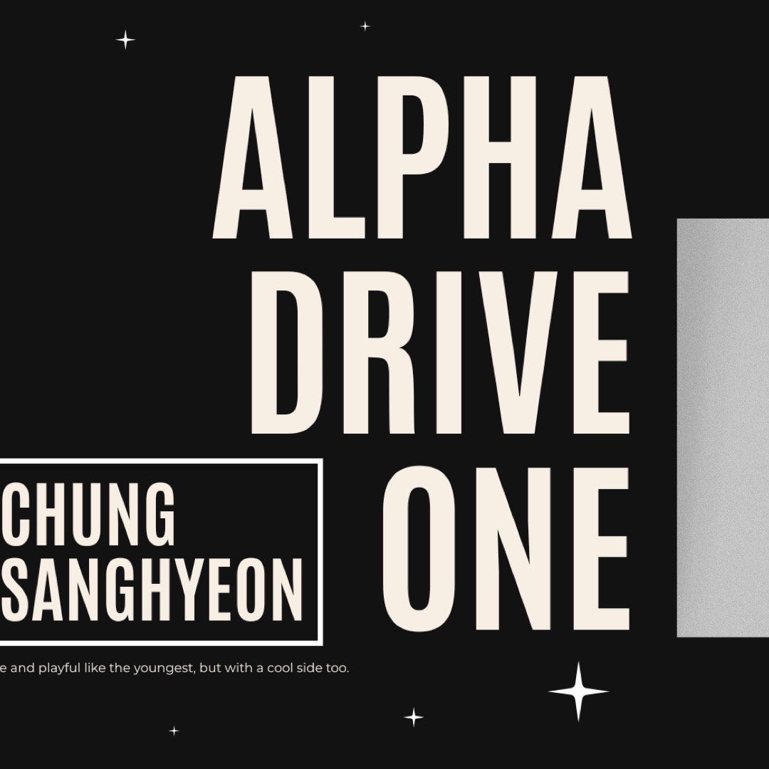 Behind-the-scenes cut of Chung Sanghyeon (ALPHA DRIVE ONE)