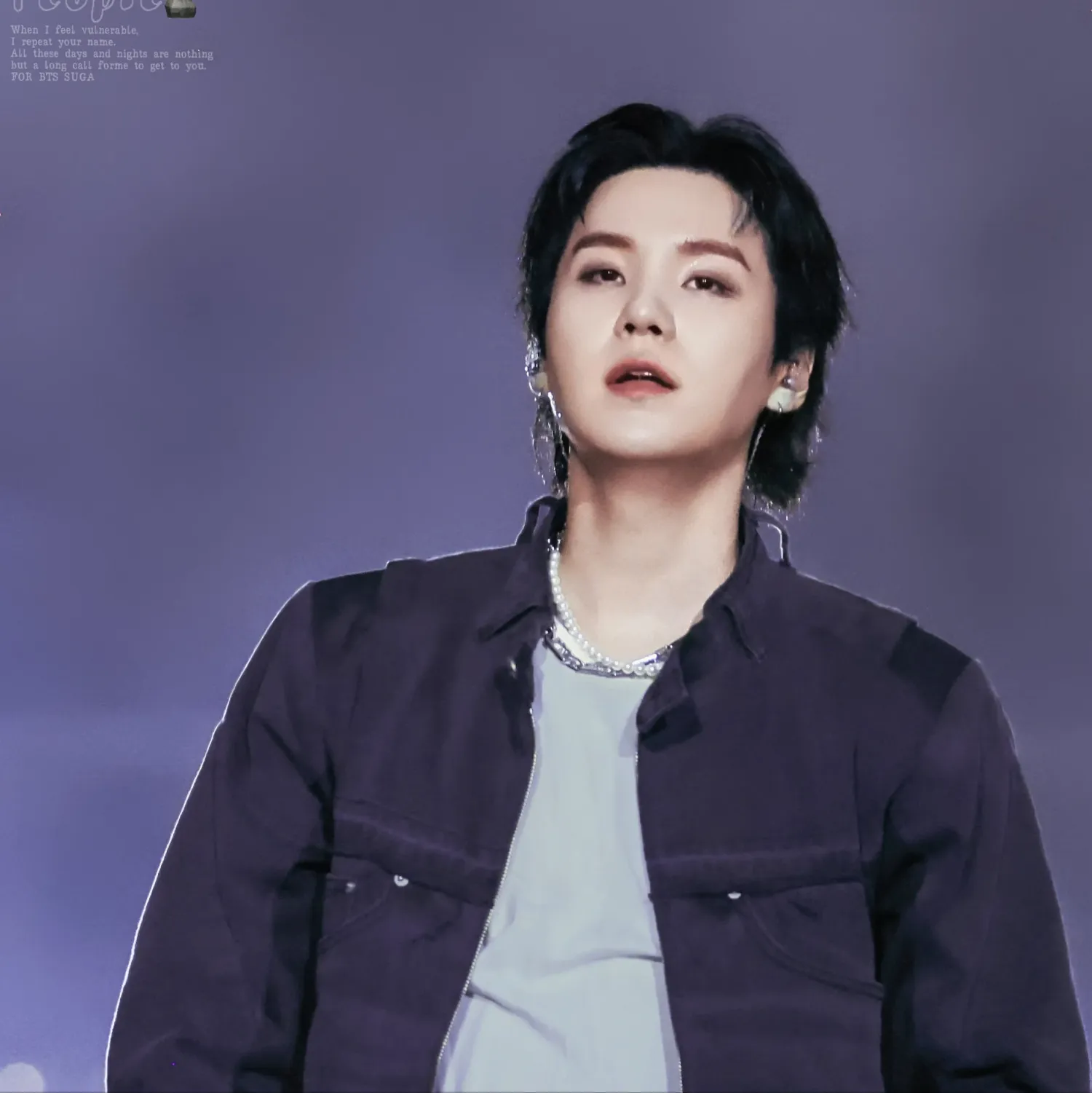 SUGA (BTS)の舞台裏ショット