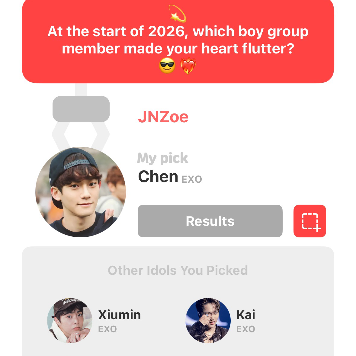 A moment captured by Chen (EXO)'s fan