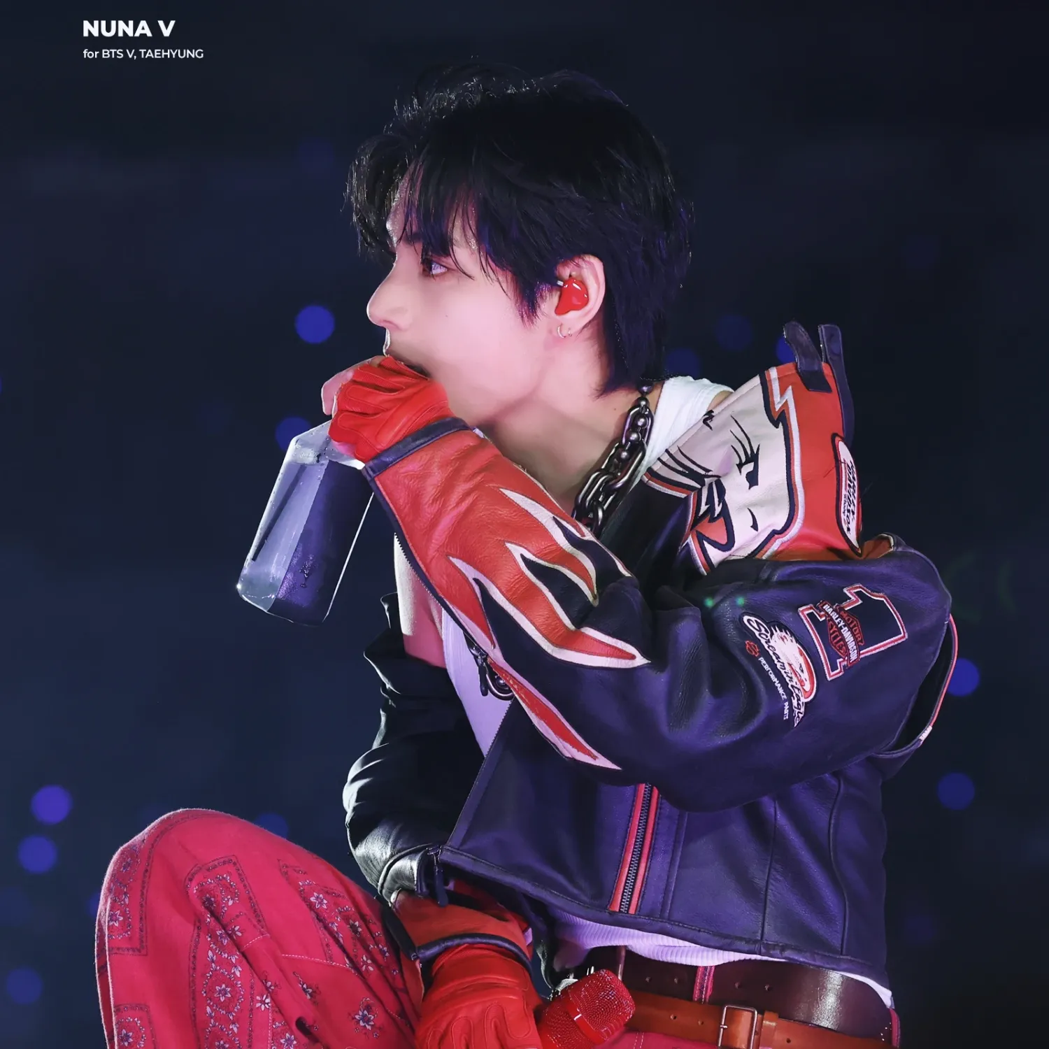 A moment captured by V (BTS)'s fan