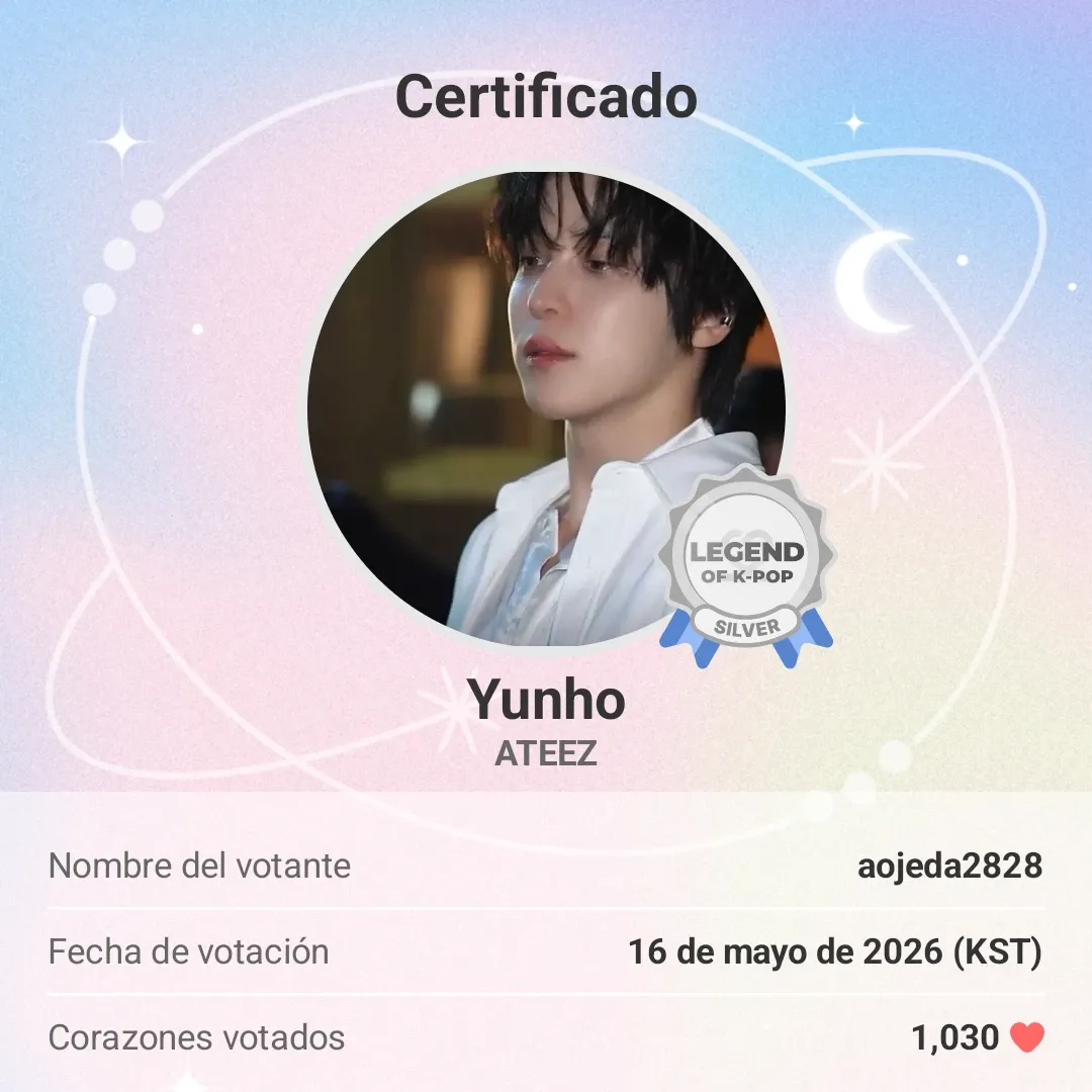 Recent activity shot of Yunho (ATEEZ)