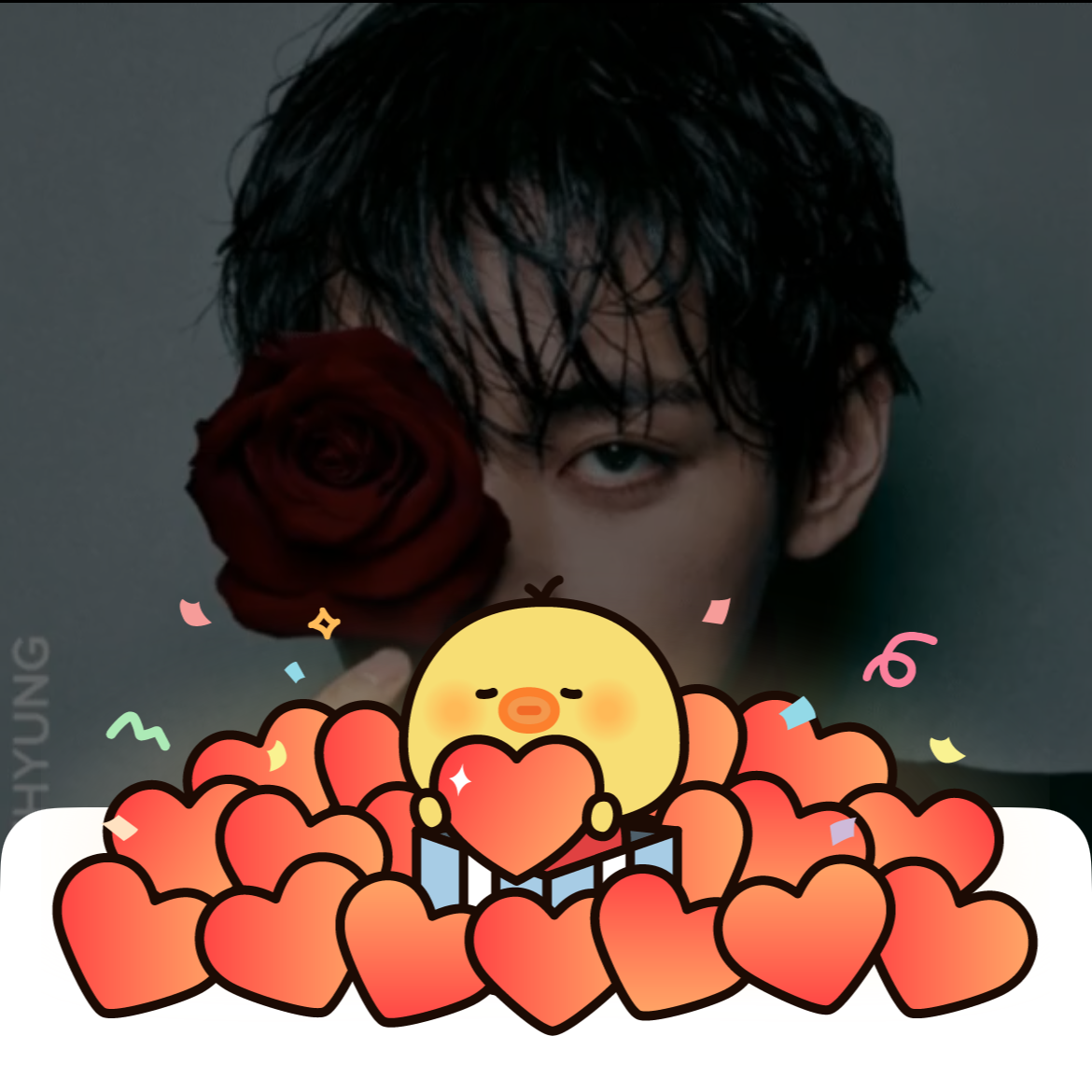 V (防彈少年團)粉絲拍下的瞬間