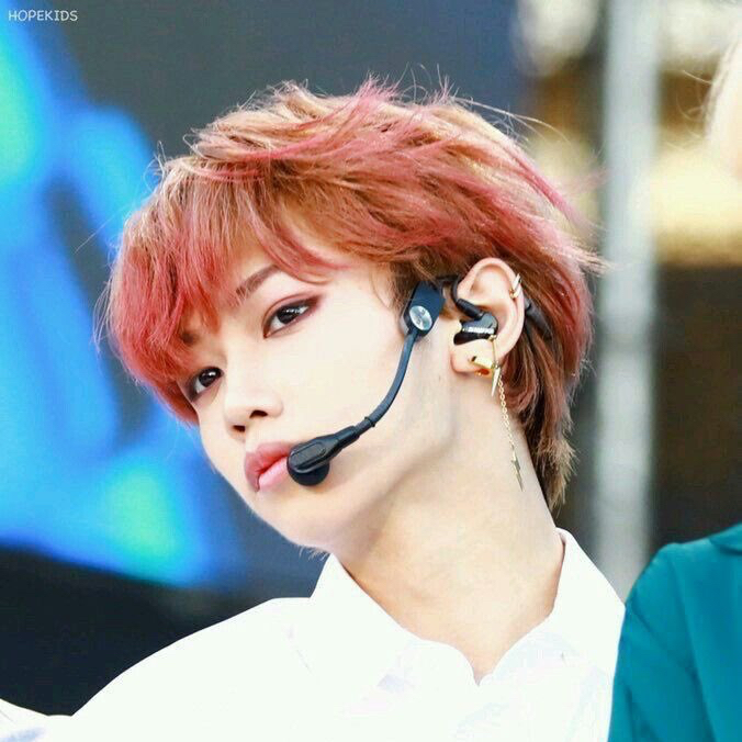 A moment captured by Felix (Stray Kids)'s fan