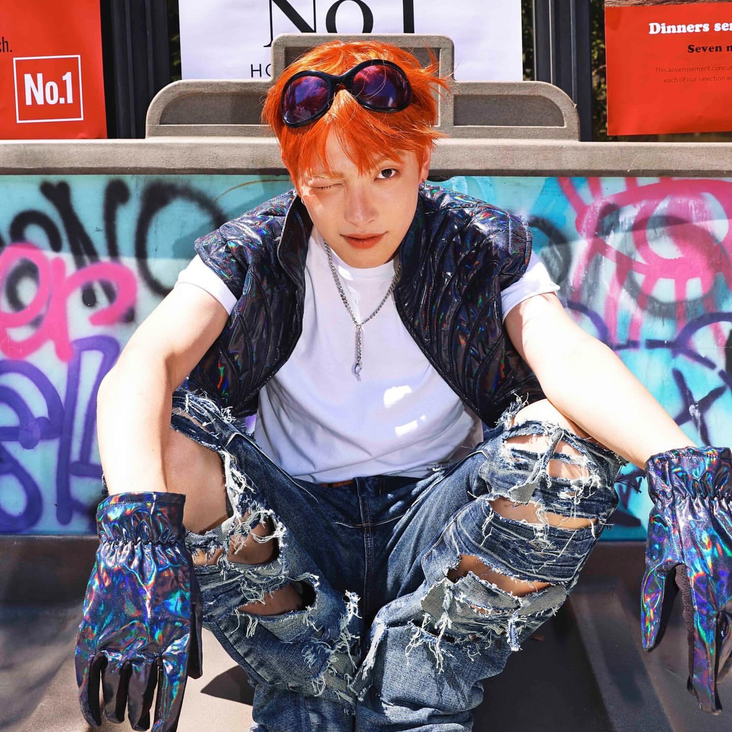 Recent activity shot of Hongjoong (ATEEZ)