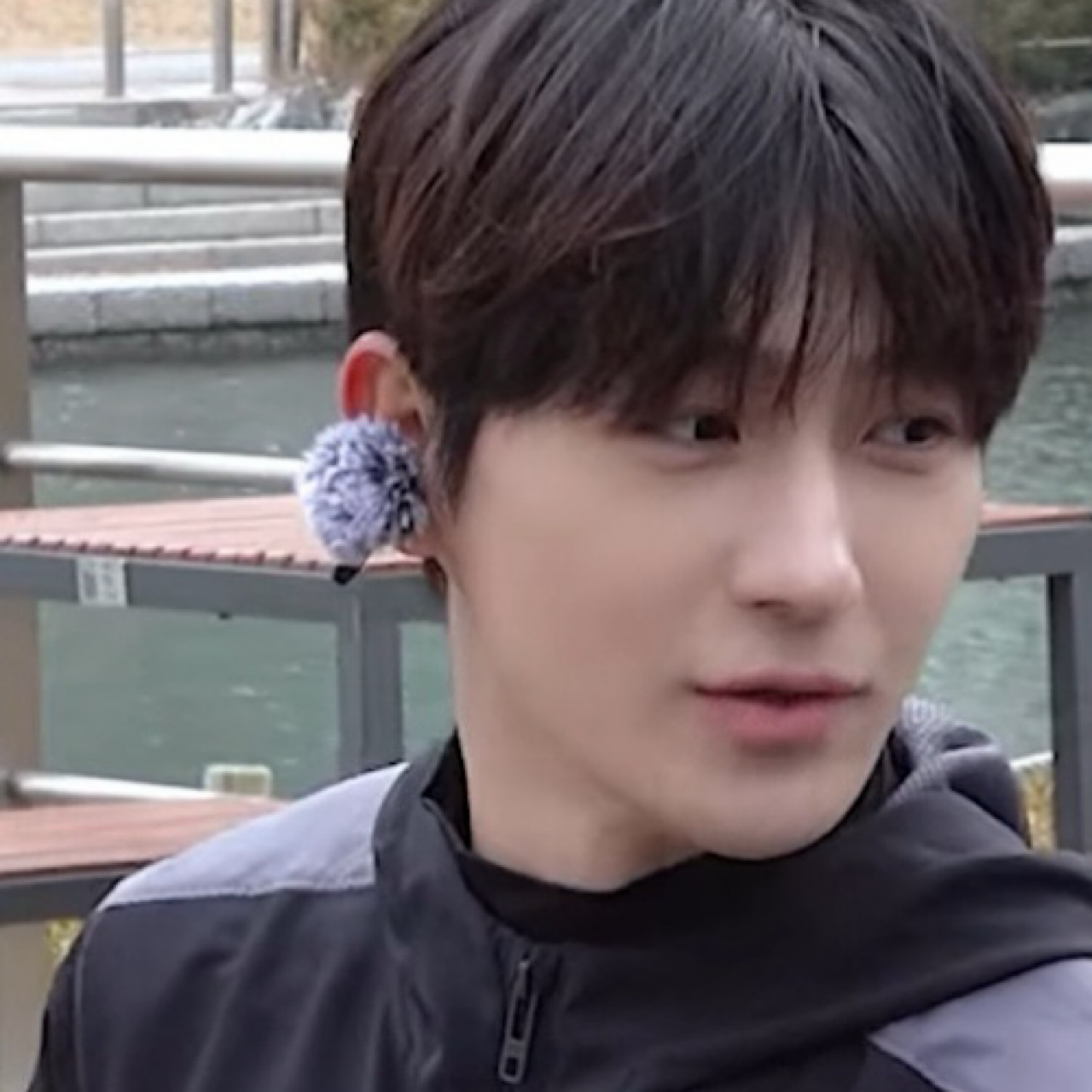 A moment captured by Hyunjae (THE BOYZ)'s fan