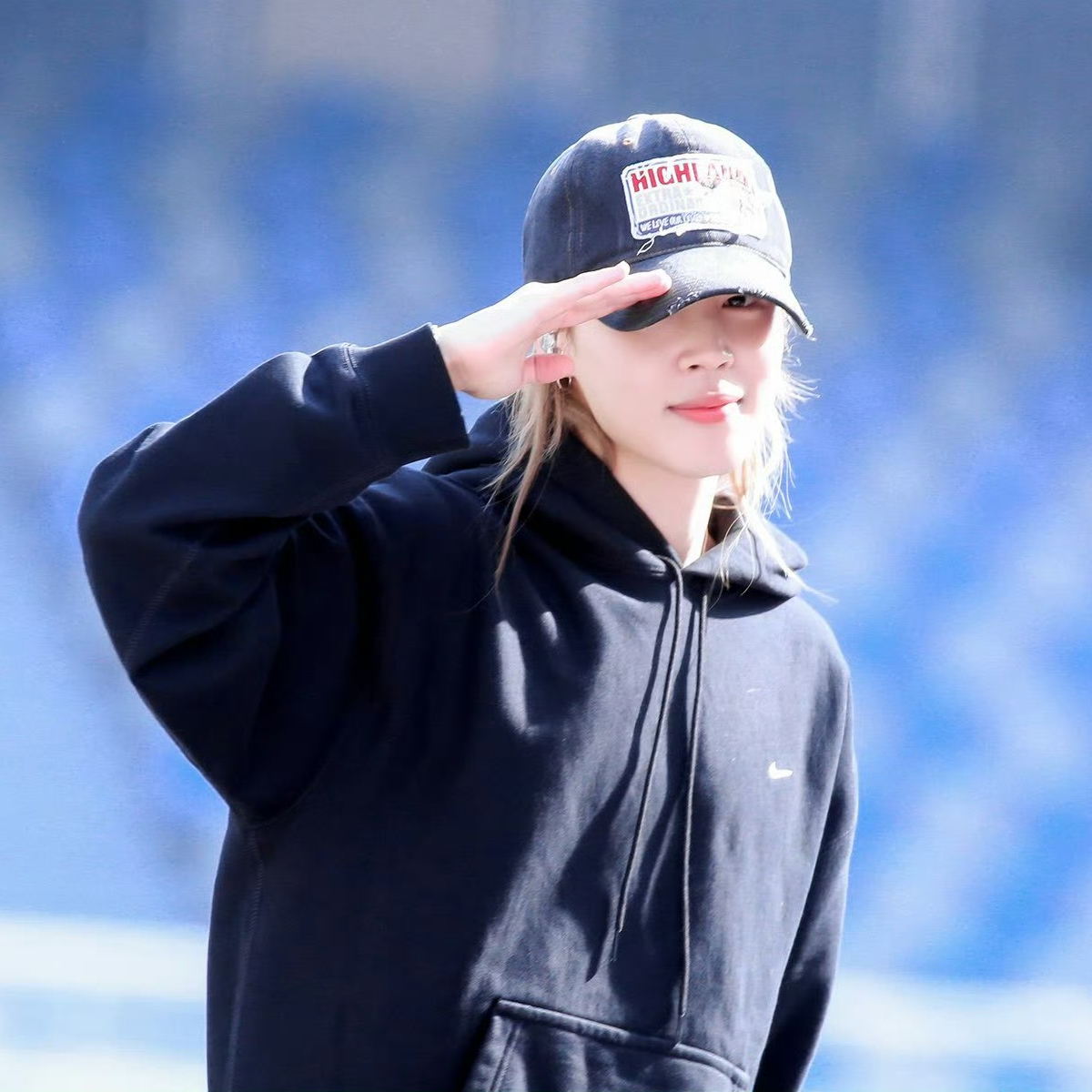 Recent activity shot of Jimin (BTS)