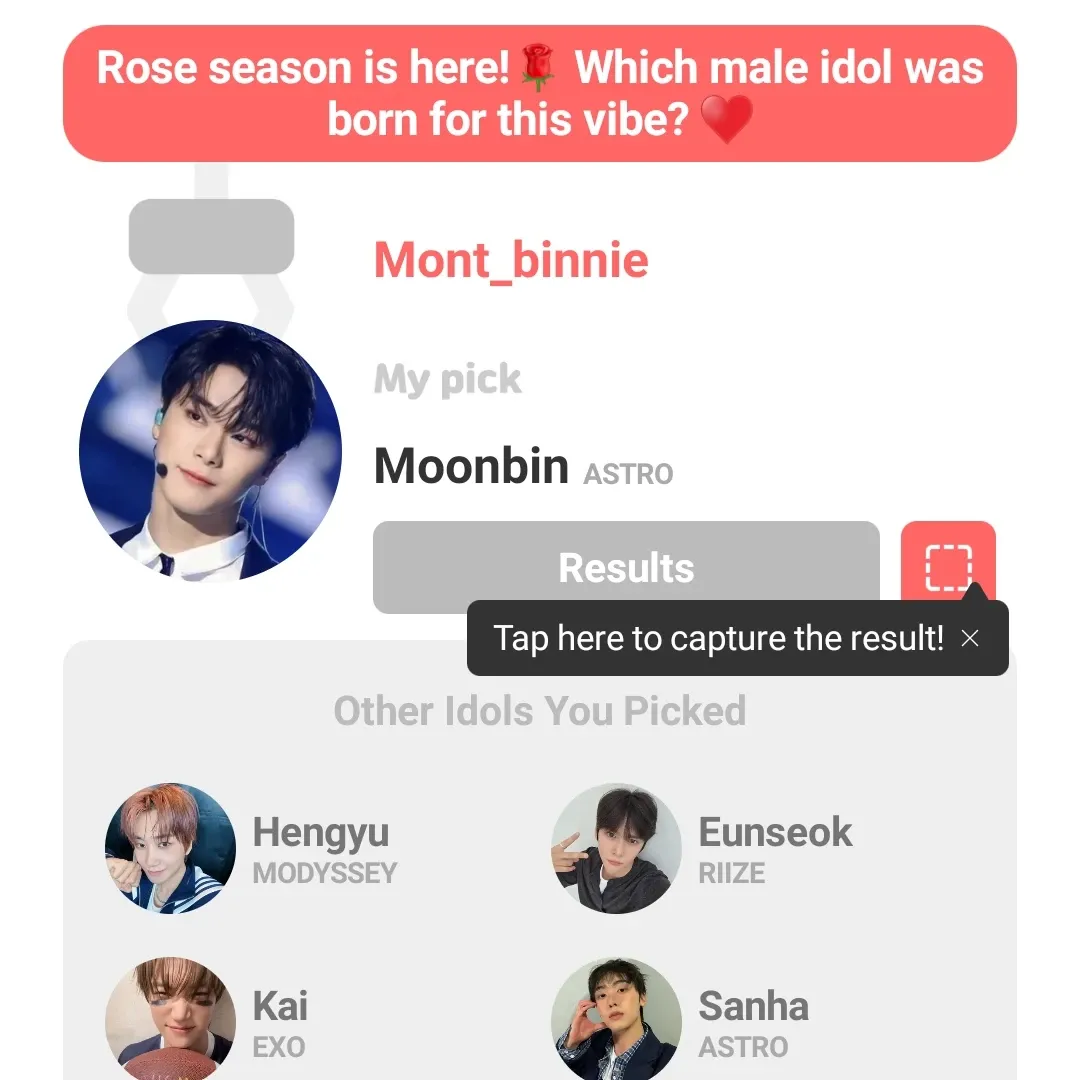 A moment captured by Moonbin (ASTRO)'s fan
