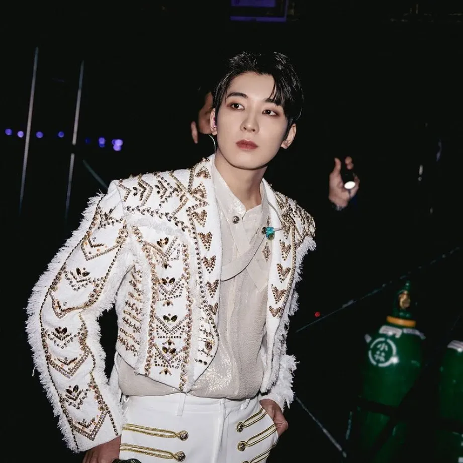 A moment captured by Wonwoo (SEVENTEEN)'s fan