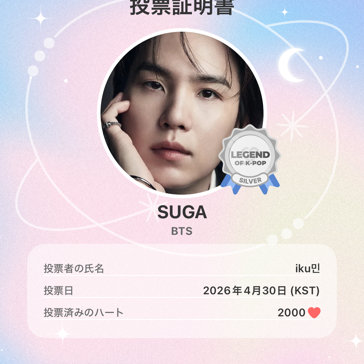 Momen yang diabadikan oleh penggemar SUGA (BTS)