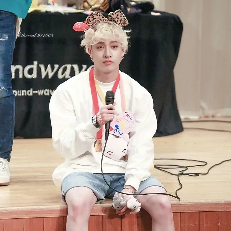 A moment captured by Bang Chan (Stray Kids)'s fan