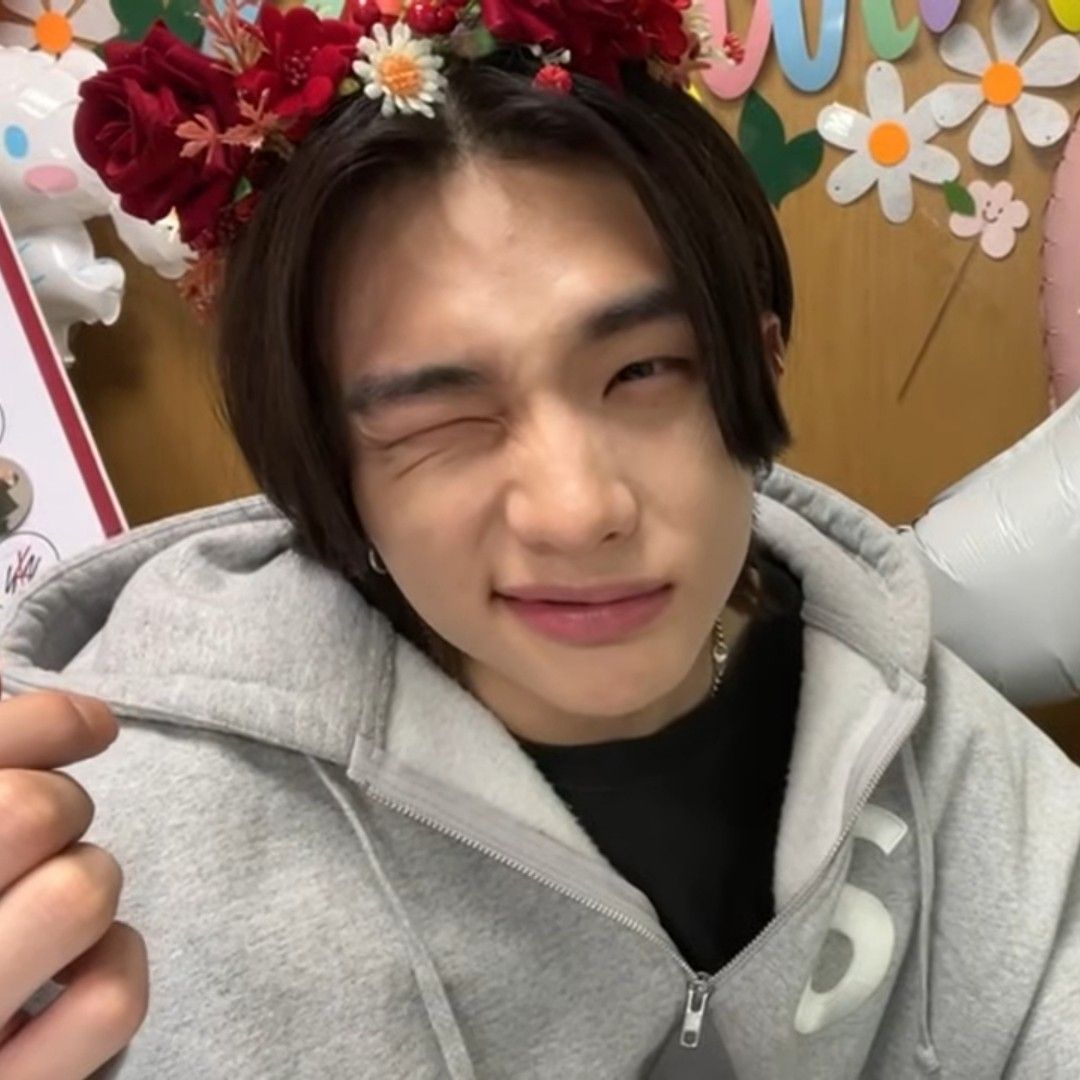 A moment captured by Hyunjin (Stray Kids)'s fan