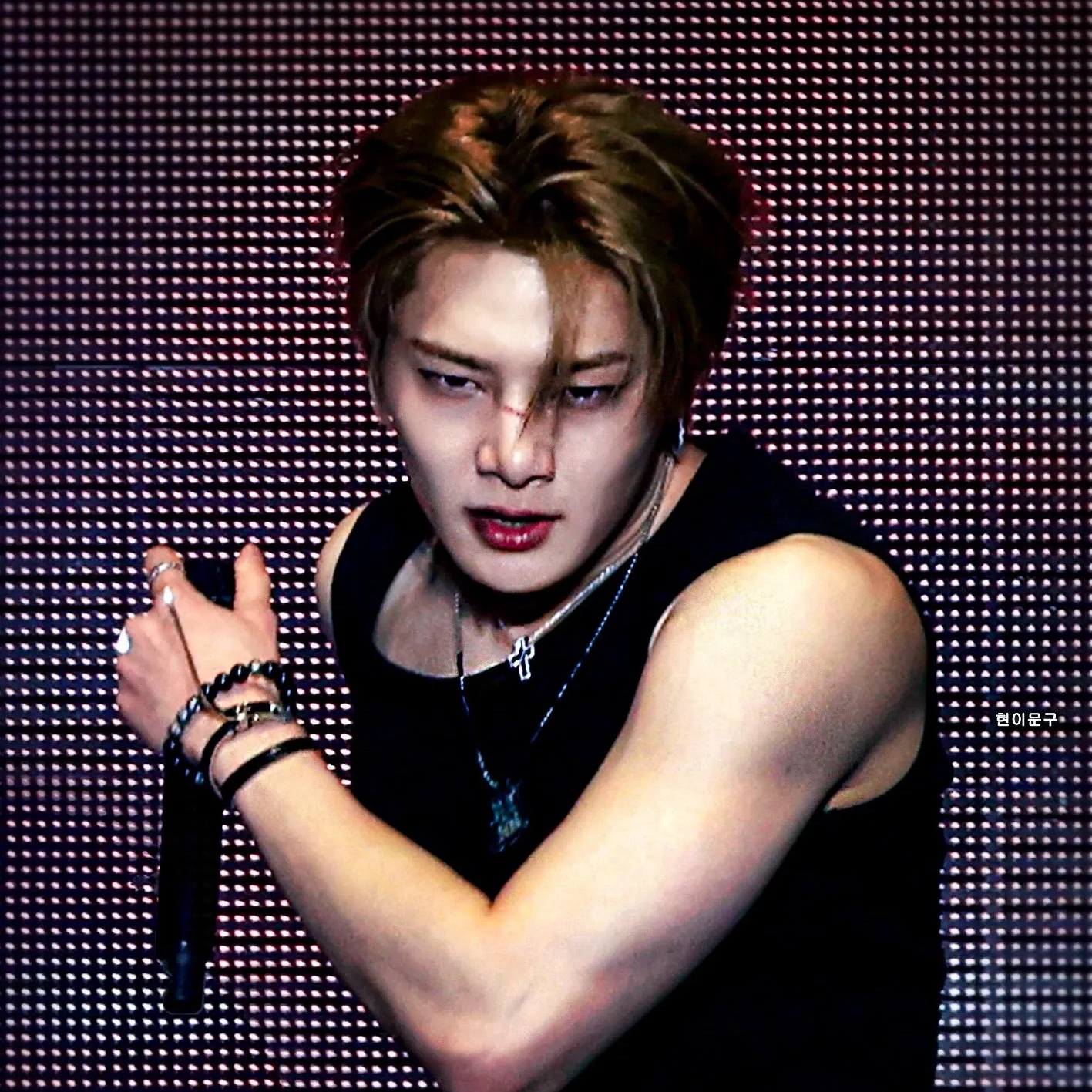 A moment captured by I.N (Stray Kids)'s fan