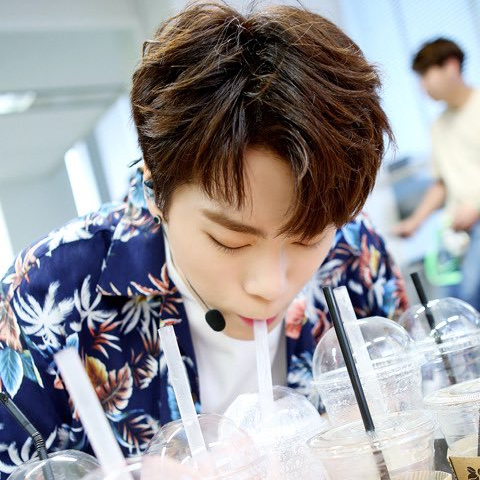 Recent activity shot of Moonbin (ASTRO)