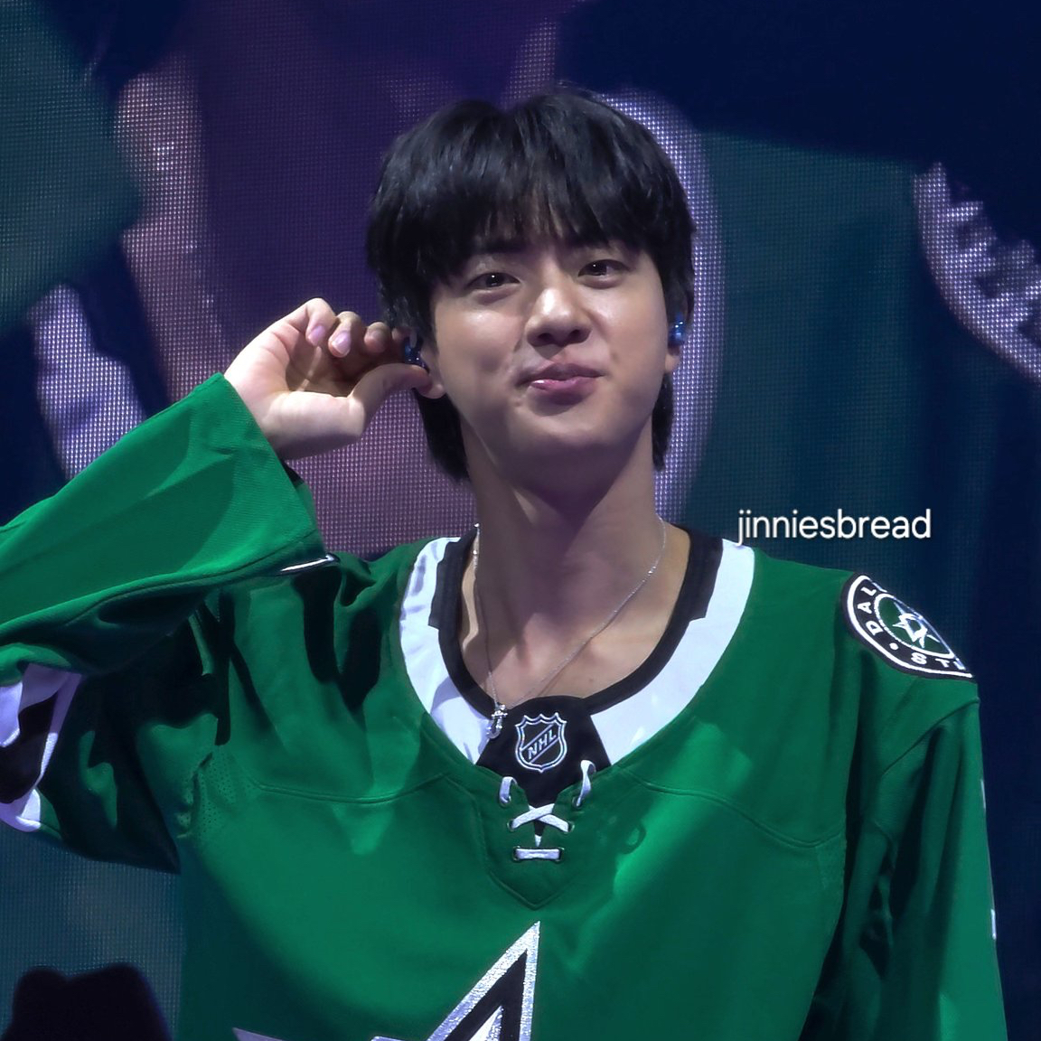 Recent activity shot of Jin (BTS)