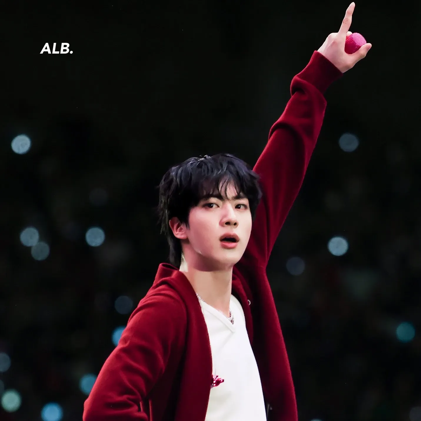 Recent activity shot of Jin (BTS)