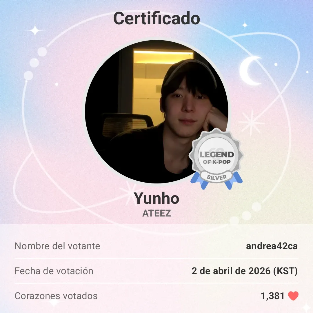 Recent activity shot of Yunho (ATEEZ)