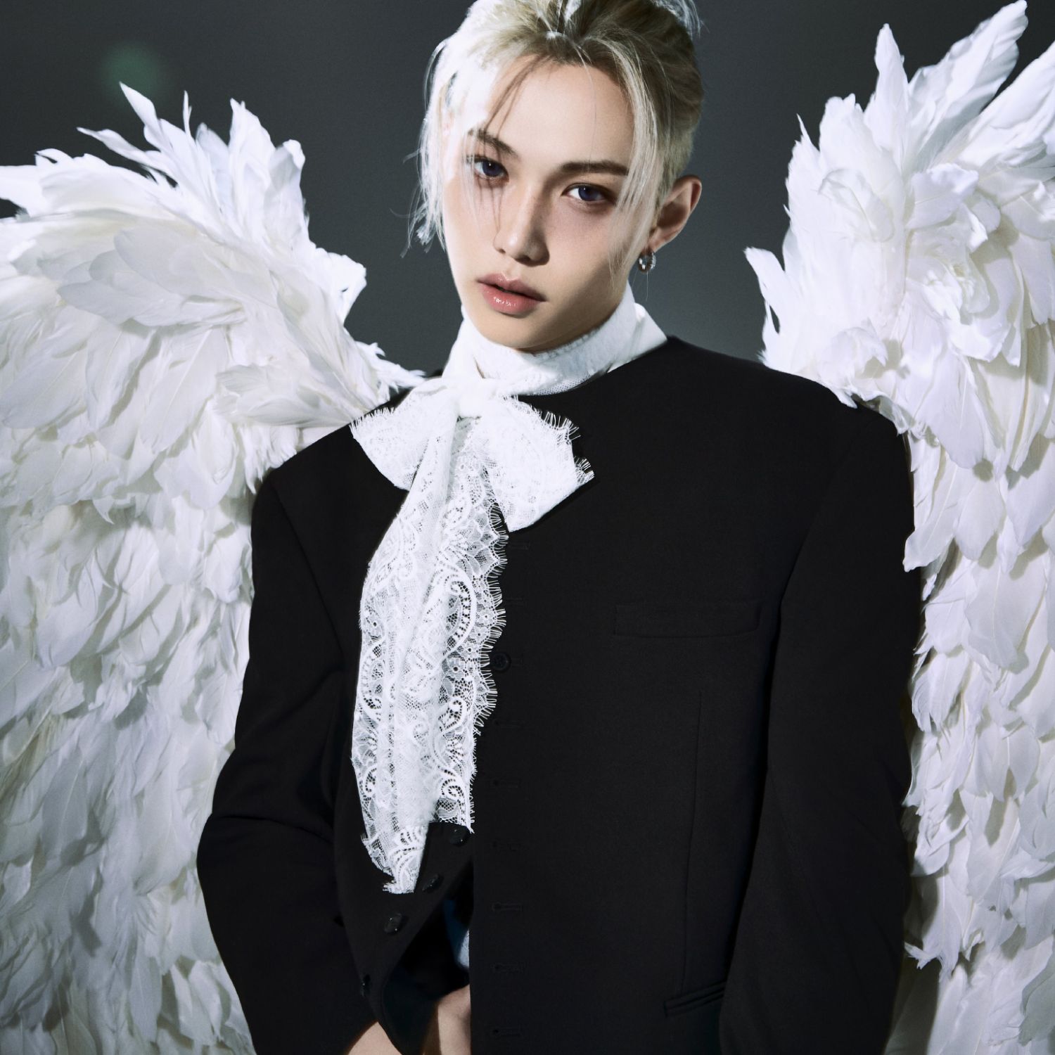 A moment captured by Felix (Stray Kids)'s fan