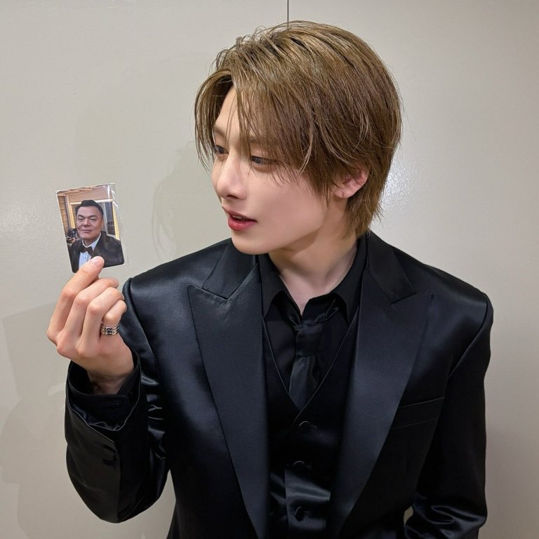 A moment captured by Stray Kids's fan