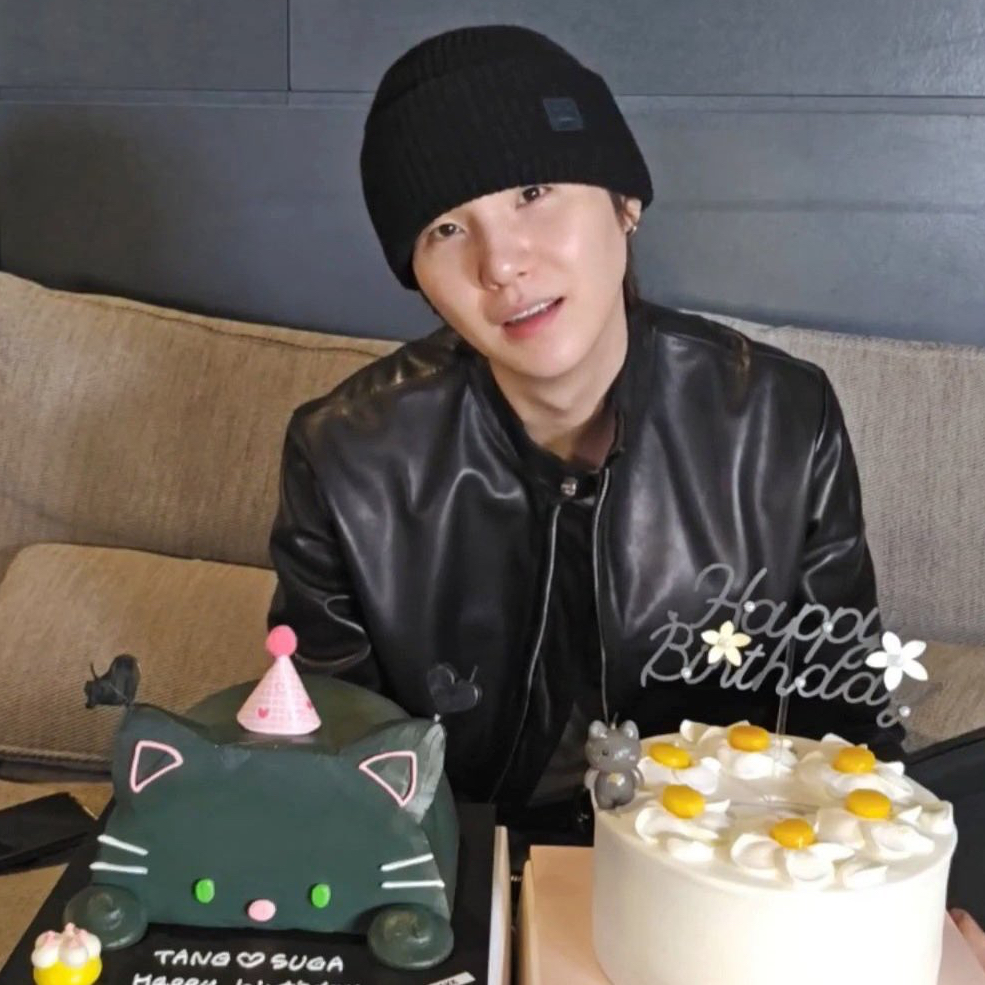 Recent activity shot of SUGA (BTS)
