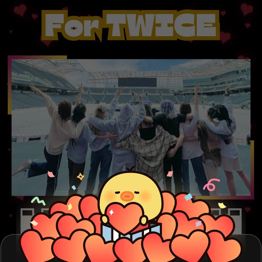 Recent activity shot of TWICE