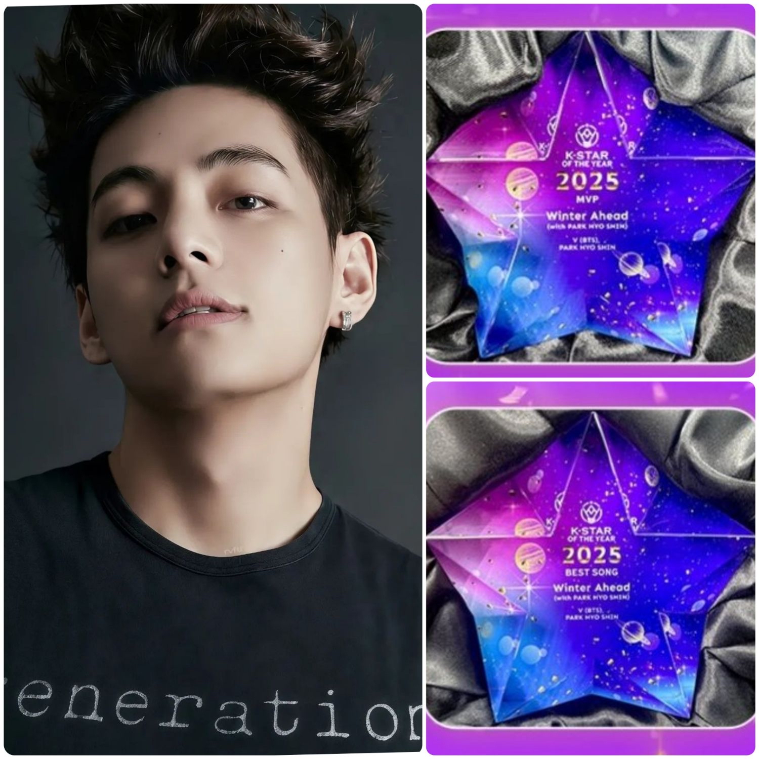 A moment captured by V (BTS)'s fan