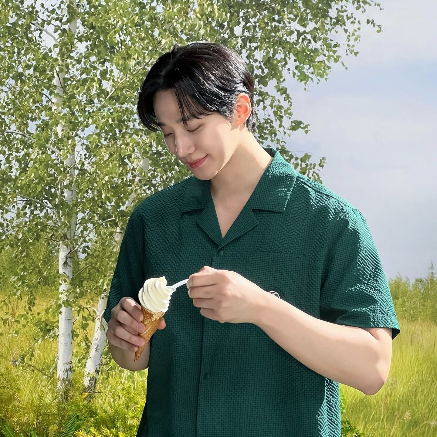 Recent activity shot of Junho (2PM)