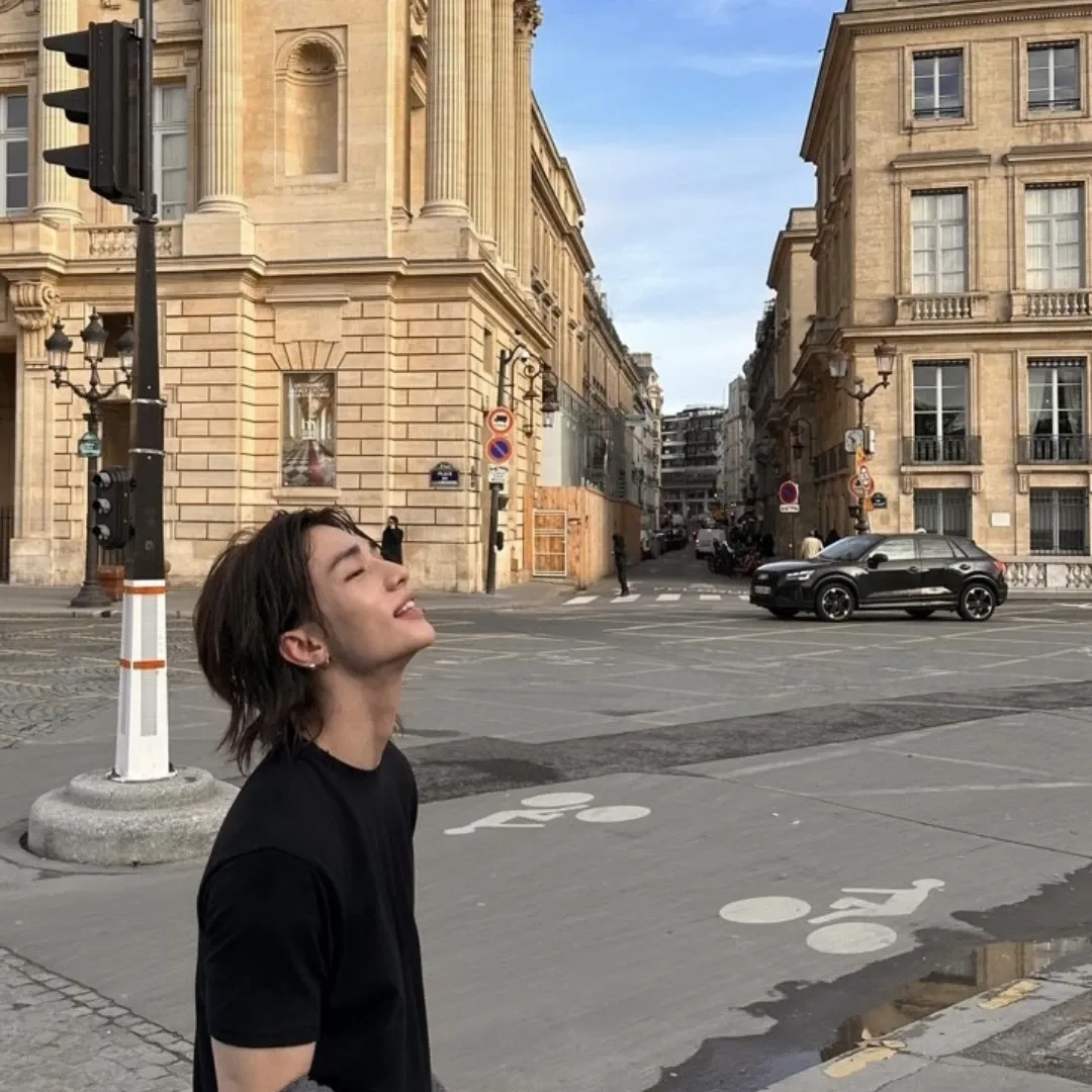 Recent activity shot of Hyunjin (Stray Kids)