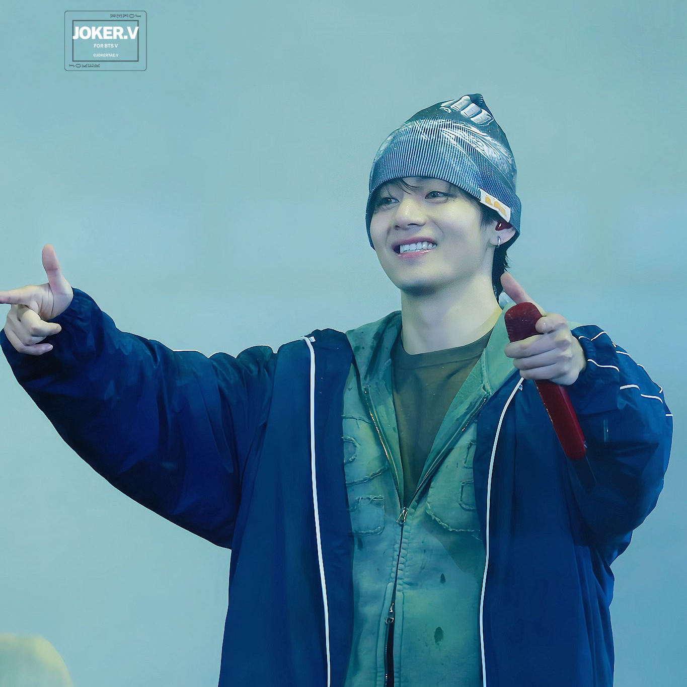 V (BTS)の舞台裏ショット