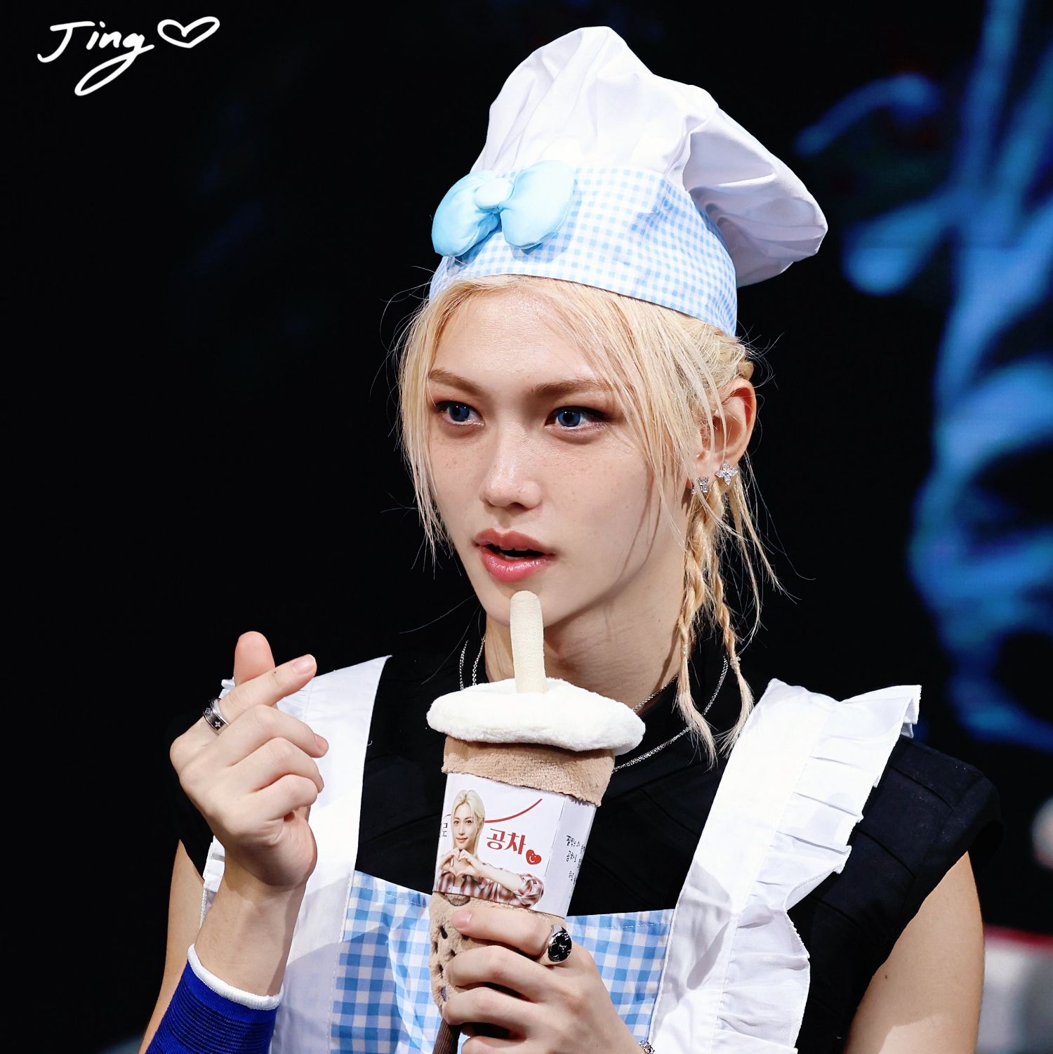 A moment captured by Felix (Stray Kids)'s fan