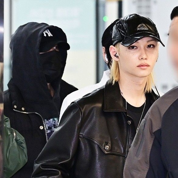 A moment captured by Felix (Stray Kids)'s fan