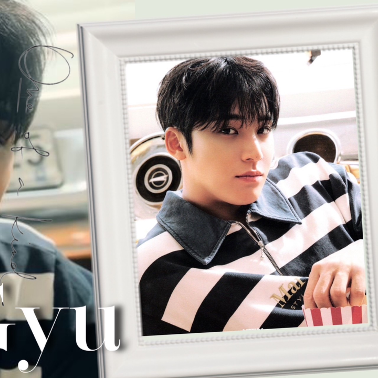 A moment captured by Mingyu (SEVENTEEN)'s fan