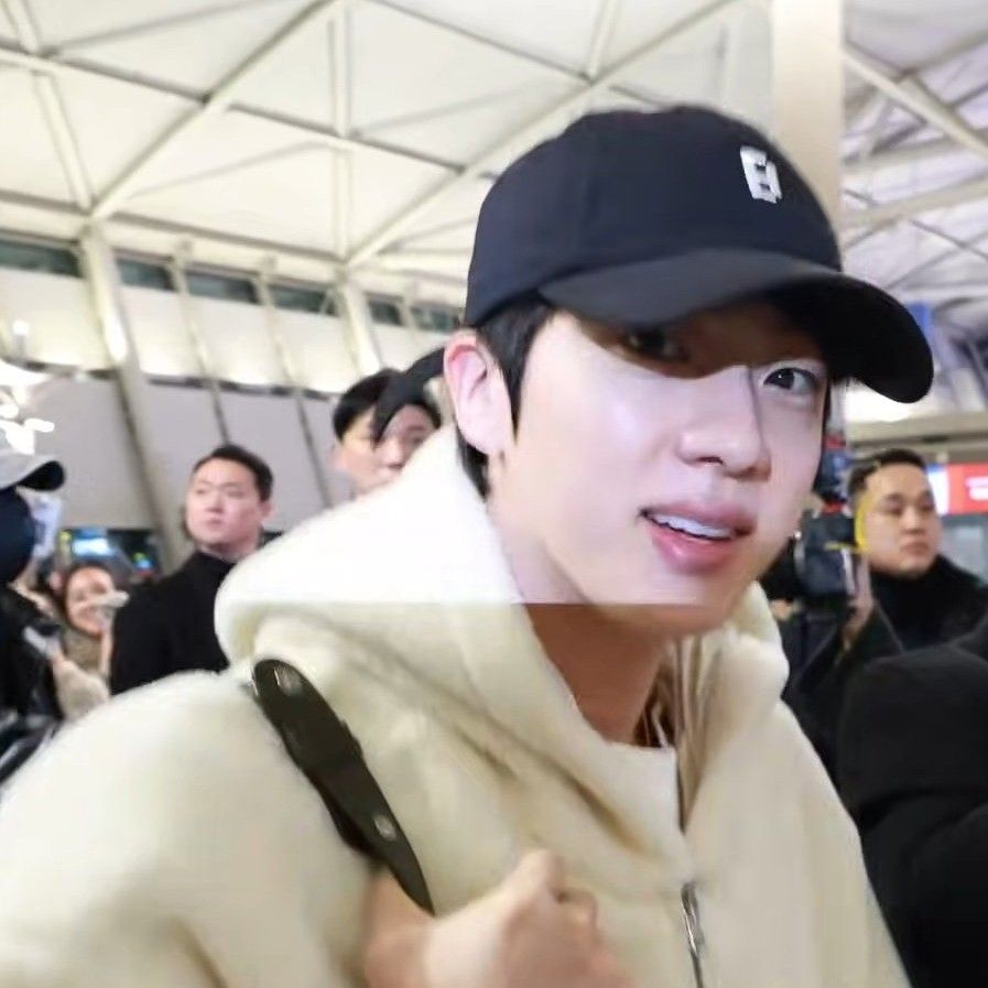 Recent activity shot of Jin (BTS)