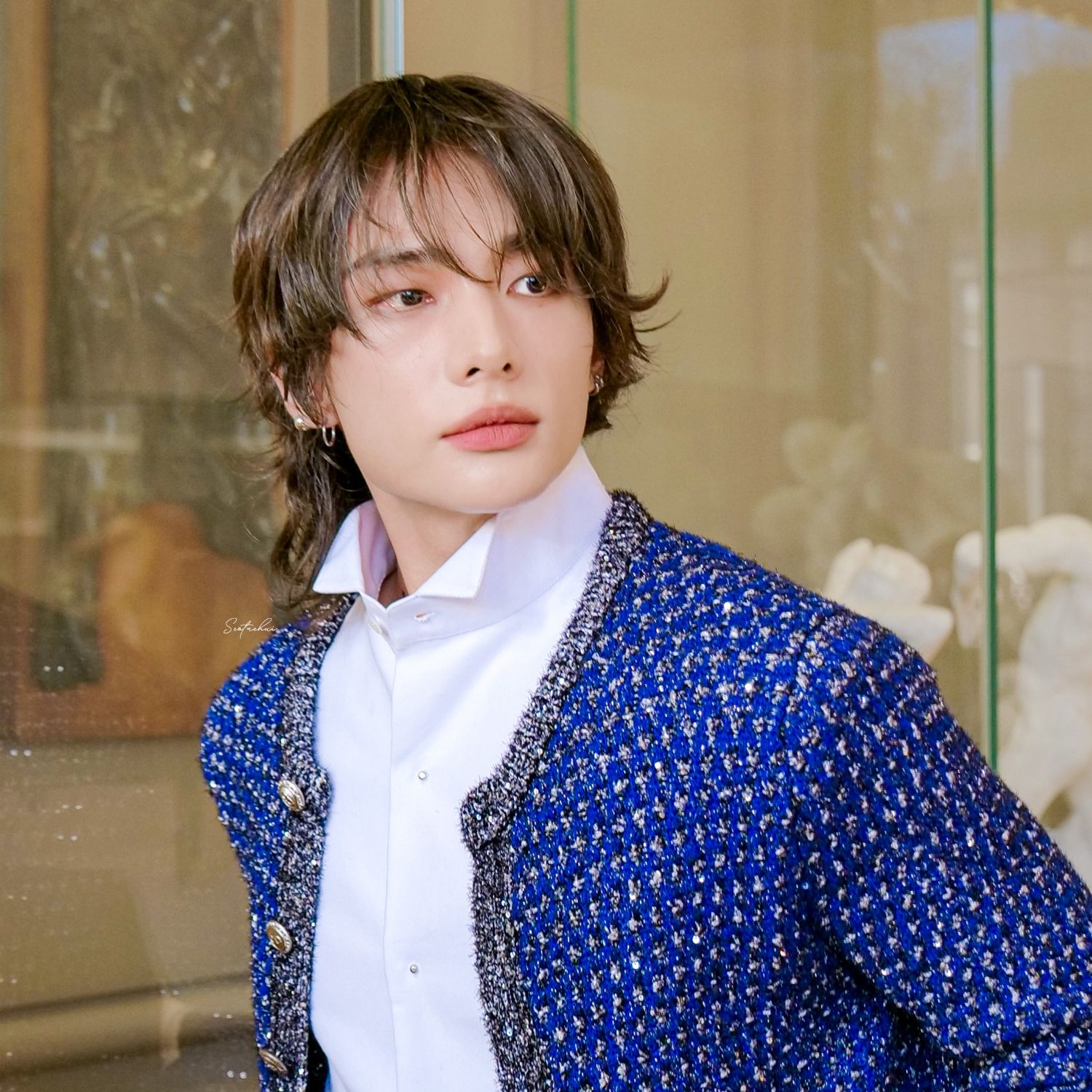 Recent activity shot of Hyunjin (Stray Kids)